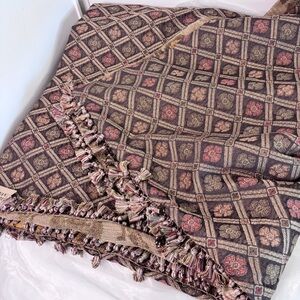 Reversible Heavyweight fabric 50x50” Throw! Dresses up your bed, table,sofa etc!